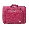 CaseCrown Durable Double Memory Foam Thin Case for HP Pavilion DV7-1170US 17.0-Inch Laptop (Alligator Hot Pink)