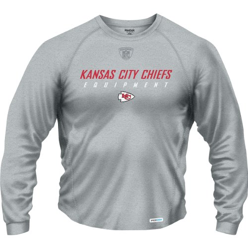 Reebok Kansas City Chiefs Equipment Long Sleeve Speedwick Medium