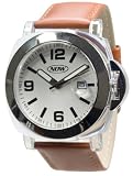 Now NW0009BR Gents Brown Strap Watch