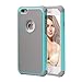 iPhone 6s case,iPhone 6 case, ShuYo Rugged Heavy Duty Impact Soft TPU Bumper Hard PC Shell Hybrid Covers Protection Shock-Absorption Resistant Bumper Case for Apple iPhone 6/6s - Gray/Mint