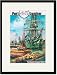 Black Framed/Matted Print 17x23, Port 45 Lumber: Portland, Oregon
