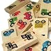 28 Wooden Dominoes with Vehicle Pictures - Made in the USA.