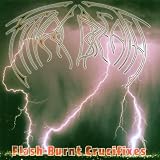 Flash-burnt crucifixes