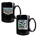 Kansas City Wizards MLS 2pc Black Ceramic Mug Set - Primary Team Logo & MLS Logo