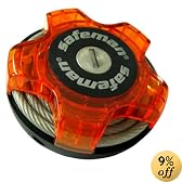 セーフマン(SAFEMAN) マルチワイヤーロック 5mm×70 クリアオレンジ