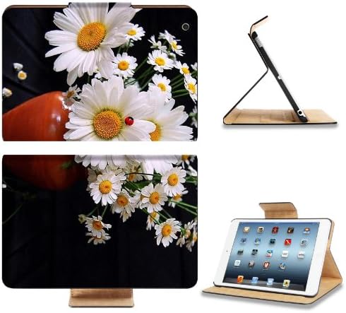 Daisies Flowers Bouquet Vase Ladybug Summer Apple Ipad Mini Flip Case Stand Smart Magnetic Cover Open Ports Customized Made To Order Support Ready Premium Deluxe Pu Leather 8 Inch (205Mm) X 5 1/2 Inch (140Mm) X 11/16 Inch (17Mm) Liil Ipad Mini Professional Ipadmini Cases Ipad_Mini Accessories Graphic Background Covers Designed Model Folio Sleeve Hd Template Designed Wallpaper Photo Jacket Wifi 16Gb 32Gb 64Gb Luxury Protector