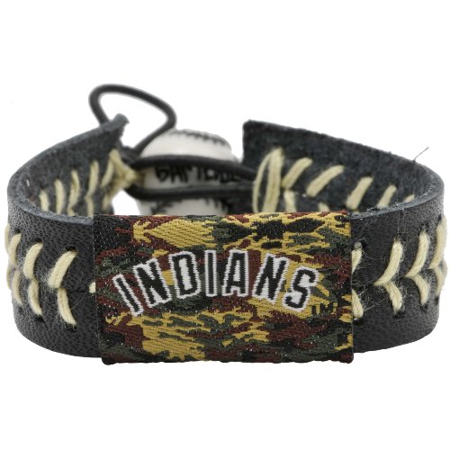 MLB Cleveland Indians Camouflage Baseball Bracelet