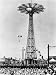 The Parachute Jump at Steeplechase Park in Coney Island, 1960s Photographic Poster Print, 12x16