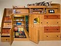 Berg Furniture 91-76 Play & Study Twin Loft Bed with Stairs