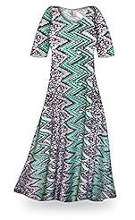 Plus Size Petite A-line Polyester/Spandex Leopard Print Short Sleeves Round Neck Maxi Dress 