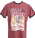 Jack Daniels White Rabbit T Shirt, Burgundy Vintage Style Jack Daniels Unisex T Shirt Licensed Jack Daniels item