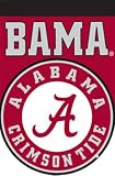 University of Alabama Crimson Tide - Large Applique Style 28 Inch X 44 Inch Flag / Banner