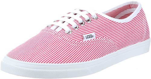 Vans Authentic Lo Pro VGYQ5QF, Damen Sneaker, Rot (Woven Stripe red/true white), EU 37 (US Preisvergleich