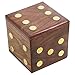 Handcrafted Box And 5 Dice Set Wooden Puzzles Dice Toys And Games - Unique Birthday Gift - 2.5