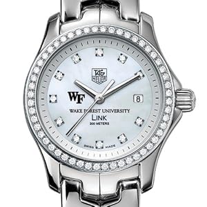 Wake Forest University TAG Heuer Watch - Women's Link with Diamond Bezel