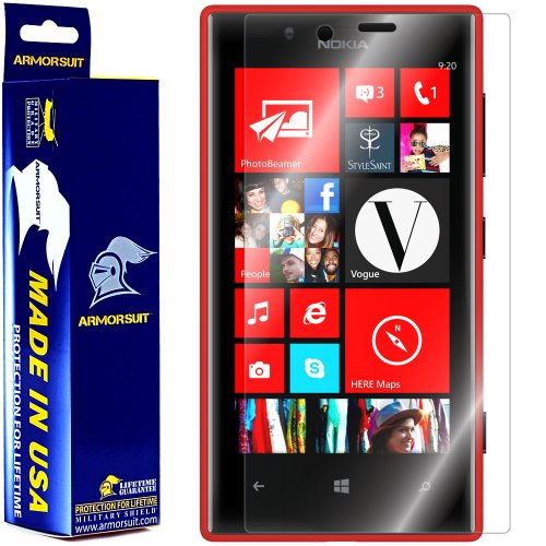 ArmorSuitMilitaryShield Screen Protector for Nokia Lumia 720 - [Max Coverage] Anti-Bubble HD Clear Film