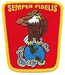 US Marine Corps Embroidered Patch USMC Eagle Military Semper Fi Fidelis Iron-On Emblem