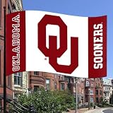 NCAA Oklahoma Sooners 3-by-5 Foot Flag Logo with White Background with Grommets