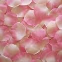 500 Rosenbl&auml;tter Creme Rosa Hochzeit Streubl&auml;tter Blumenm&auml;dchen