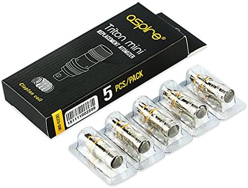 Triton Mini Clapton cCoils 1.8 ohm Compatible with Nautilus tTank and Mini Nautilus tTank 100% Authentic - 5pcs/pk