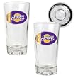 Los Angeles Lakers NBA 2pc Pint Ale Glass Set with Basketball Bottom - Oval Logo by Great American Products