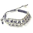 Gray Crystal Adjustable Friendship Bracelet Fashion Jewelry