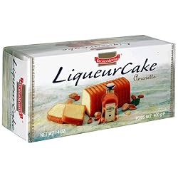 KuchenMeister Amaretto Cake, 14-Ounces (Pack of 4)