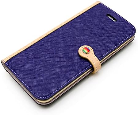 LIM's Saffiano Leather Slim Fit Edition Diary Cover Case [Purple] with Multi Snap for Apple iPhone 6 (4.7")