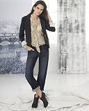 Newport News Jeanology Stretch Denim Rolled Cuff Boyfriend Jean