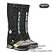 Black Crystal Hiking Gaiters Waterproof Breathable Nylon Women's Black Size Small