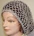 Hand Crocheted Silver Metallic Gimp Large Snood for Women
