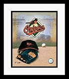 Baltimore Orioles MLB Team Logo and Baseball Cap Collage Framed 8 x 10 Photograph