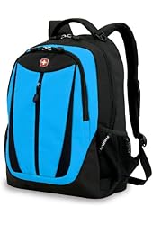 SwissGear Lightweight Feature Laptop Computer Backpack SA3077 (Black/Blue) Fits Most 15 Inch Laptops