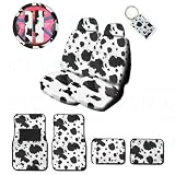 A Set of 2 Universal Fit Animal Print Low Back Bucket Seat Covers, Wheel Cover, 2... by MULTI_B