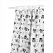 David and Goliath Skulls Microfiber Shower Curtain