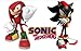 Sonic the Hedgehog Tails, Knuckles, and Shadow Removable Wall Stickers Set