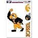 IOWA HAWKEYES MASCOT REMOVABLE CAR TRUCK WINDOW WALL DECAL SET (4)