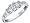 Diamond Engagement Anniversary Three Stone Ring 1 Carat (ctw) Princess Cut in 14K White Gold (Certified), Size 4.5
