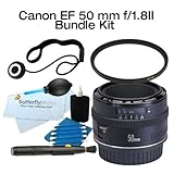 Canon EF 50mm f/1.8 II Lens With 52mm UV + Power Package