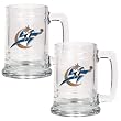 Washington Wizards 2pc 15oz Glass Tankard Set - Primary Logo NBA Basketball