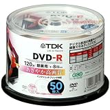 TDK Ͽ����DVD-R �ǥ���������Ͽ���б�(CPRM) �ۥ磻�ȥ磻�ɥץ�󥿥֥� 1-8��® ���ԥ�ɥ�50��ѥå� DR120DPWB50PU