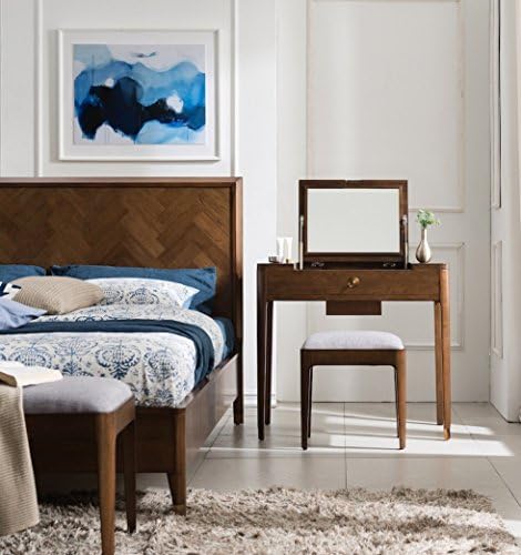 Walnut Mid Century Mini table, Dressing table; Mid Century Dresser, Mid Century Vanity. -BQ Line