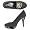Grey Wool/Black Soft Patent PU