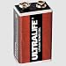 Ultra Life Lithium 9V Lithium 1200mAh, 9V, 1200mAh, Lithium