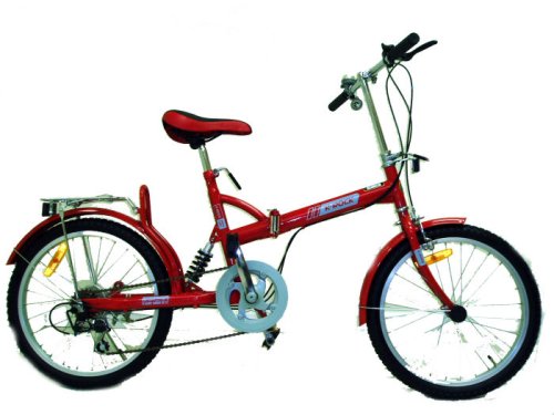 Bestco Folding Bike,20Wheels,3 speeds - RED