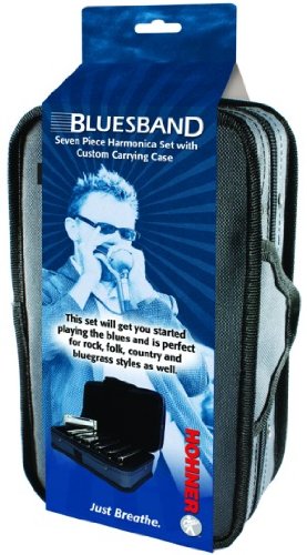 Hohner Bluesband Harmonica Set - 7 Piece Set w/ Case