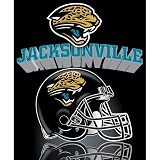Jacksonville Jaguars Light Weight Fleece NFL Blanket (Grid Iron) (50"x60")