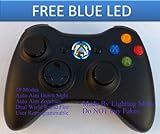Xbox 360 Modded Controller 10 Mode Rapid Fire Wireless with Blue LED for Black OPS