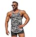 Physique Bodyware Camouflage Men's Y-Back Stringer Tank Tops. Made in USA