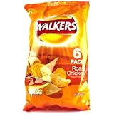 Walkers Roast Chicken Crisps 6 Pack 150g